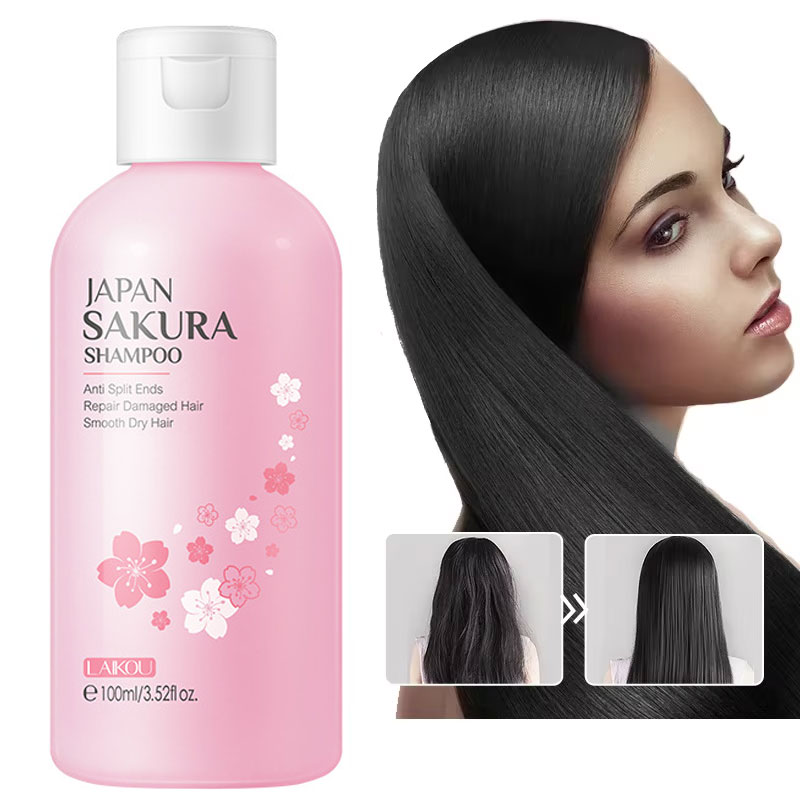 Hair Care Japanese - LAIKOU Japan Sakura Shampoo Repair Damaged