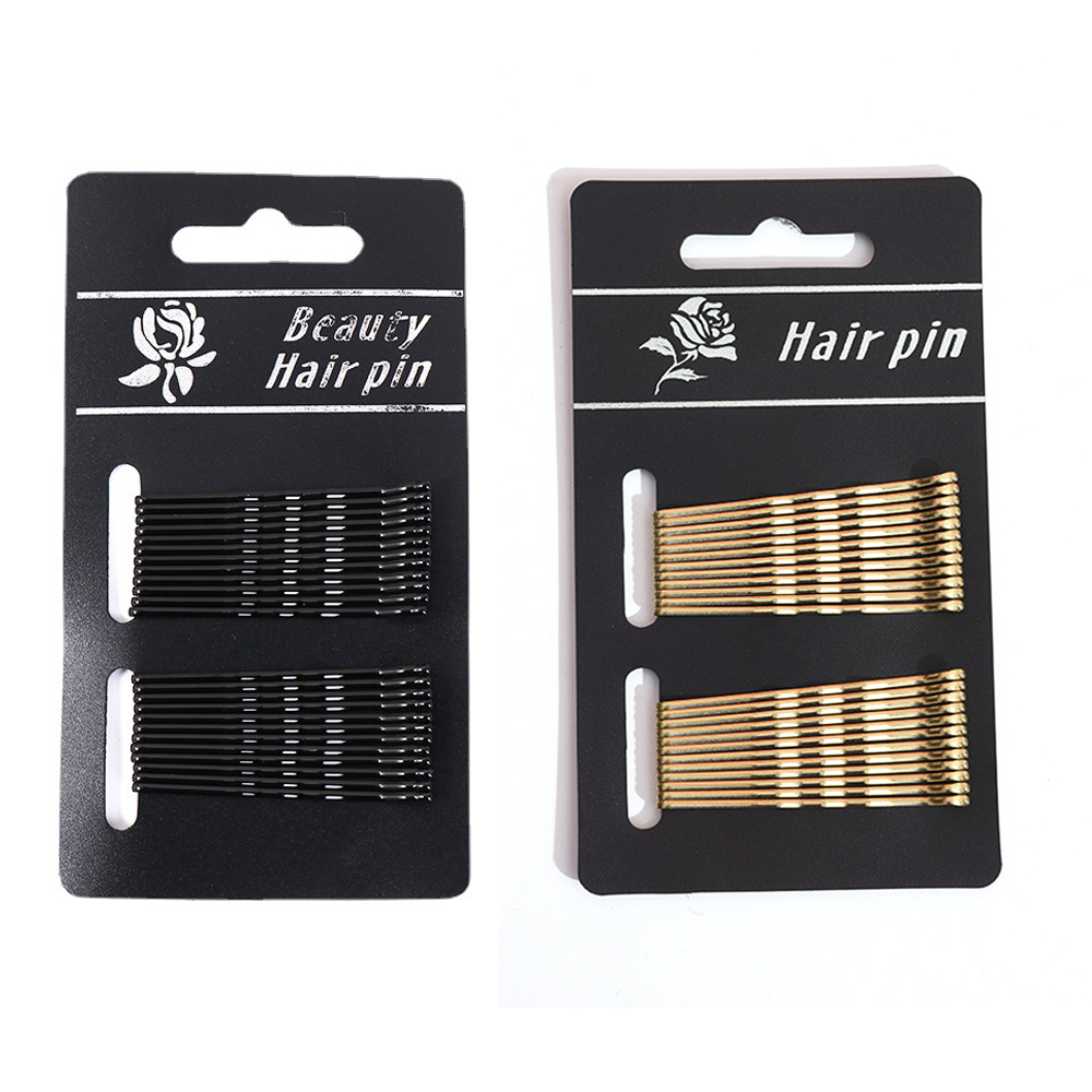Bobby Pin Bulk - 24pcs/Set Black Bobby Pins Multi-Function Non