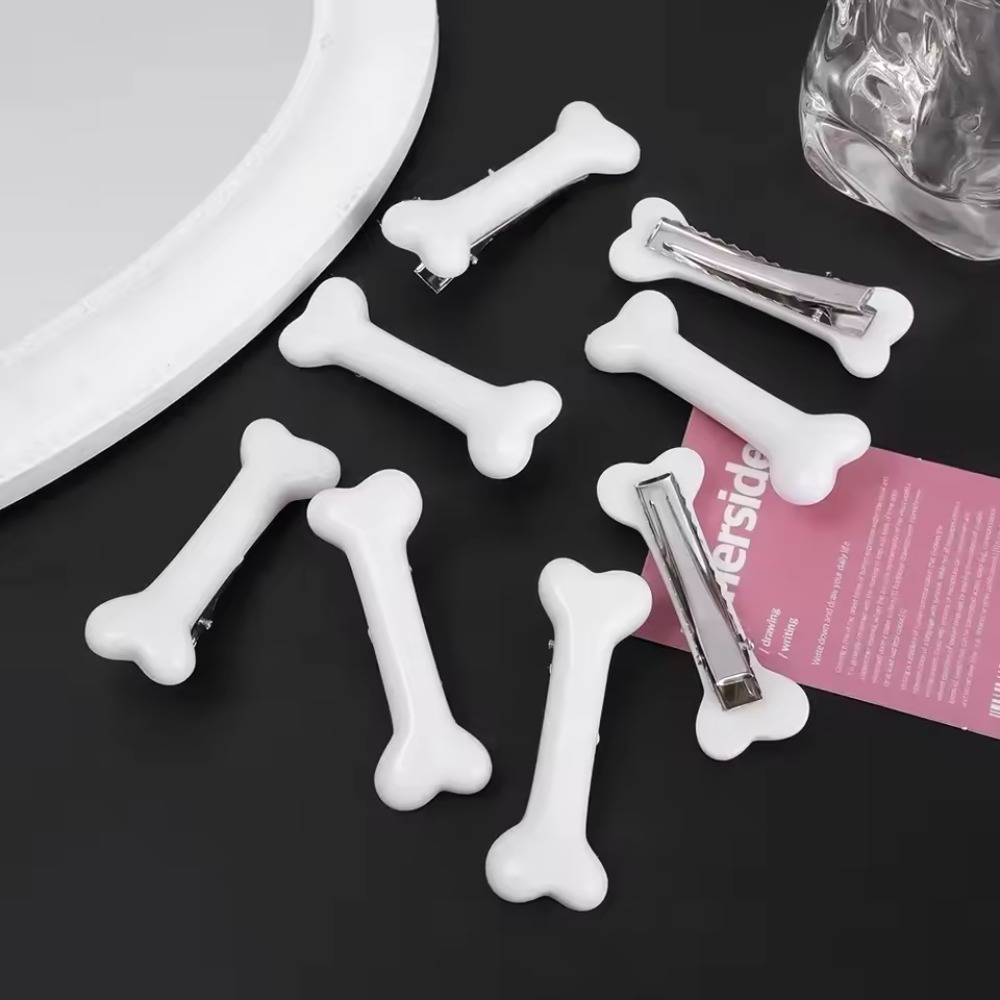 Bobby Pin Bulk - Y2K White Bone Hair Clip Cute