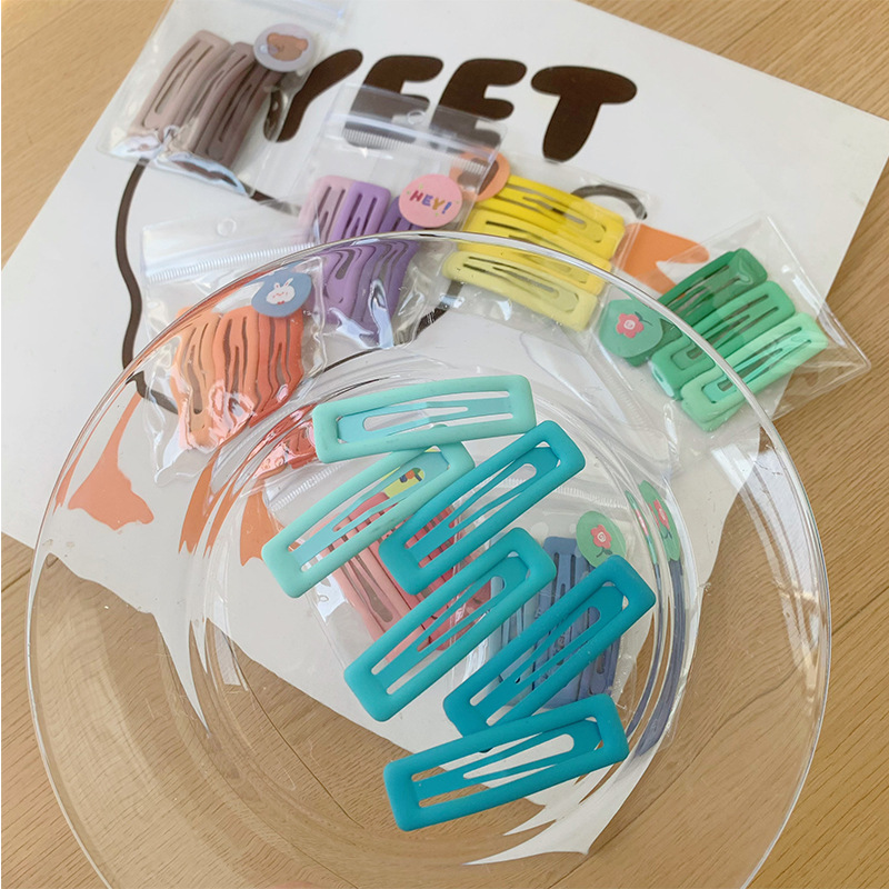 Bobby Pin Bulk - 6pcs Matt Alloy Hair Clips Rectangle