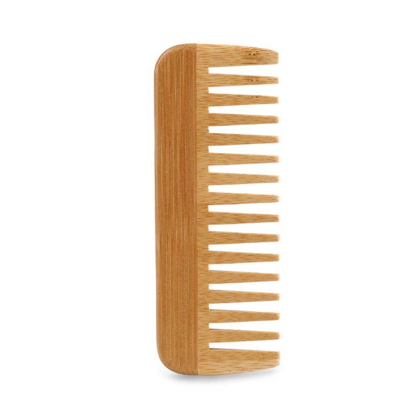 Natural Bamboo Wide Toothed Co - đánh giá và giá Detangling Wide Comb