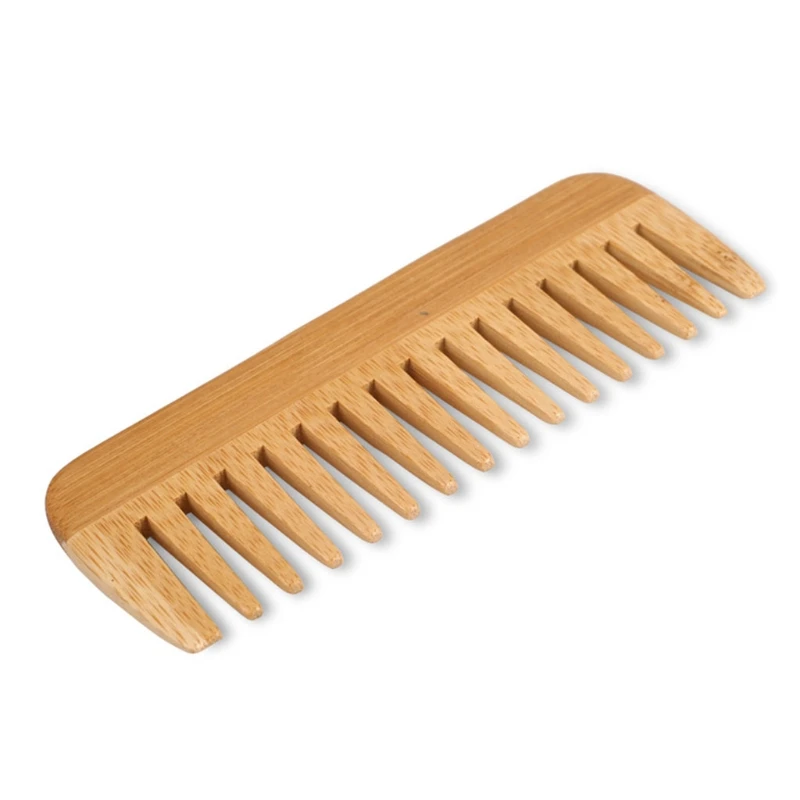 Natural Bamboo Wide Toothed Co - đánh giá và giá Detangling Wide Comb