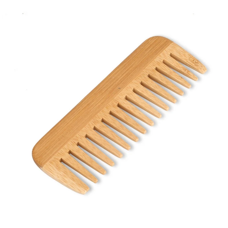 Natural Bamboo Wide Toothed Co - đánh giá và giá Detangling Wide Comb