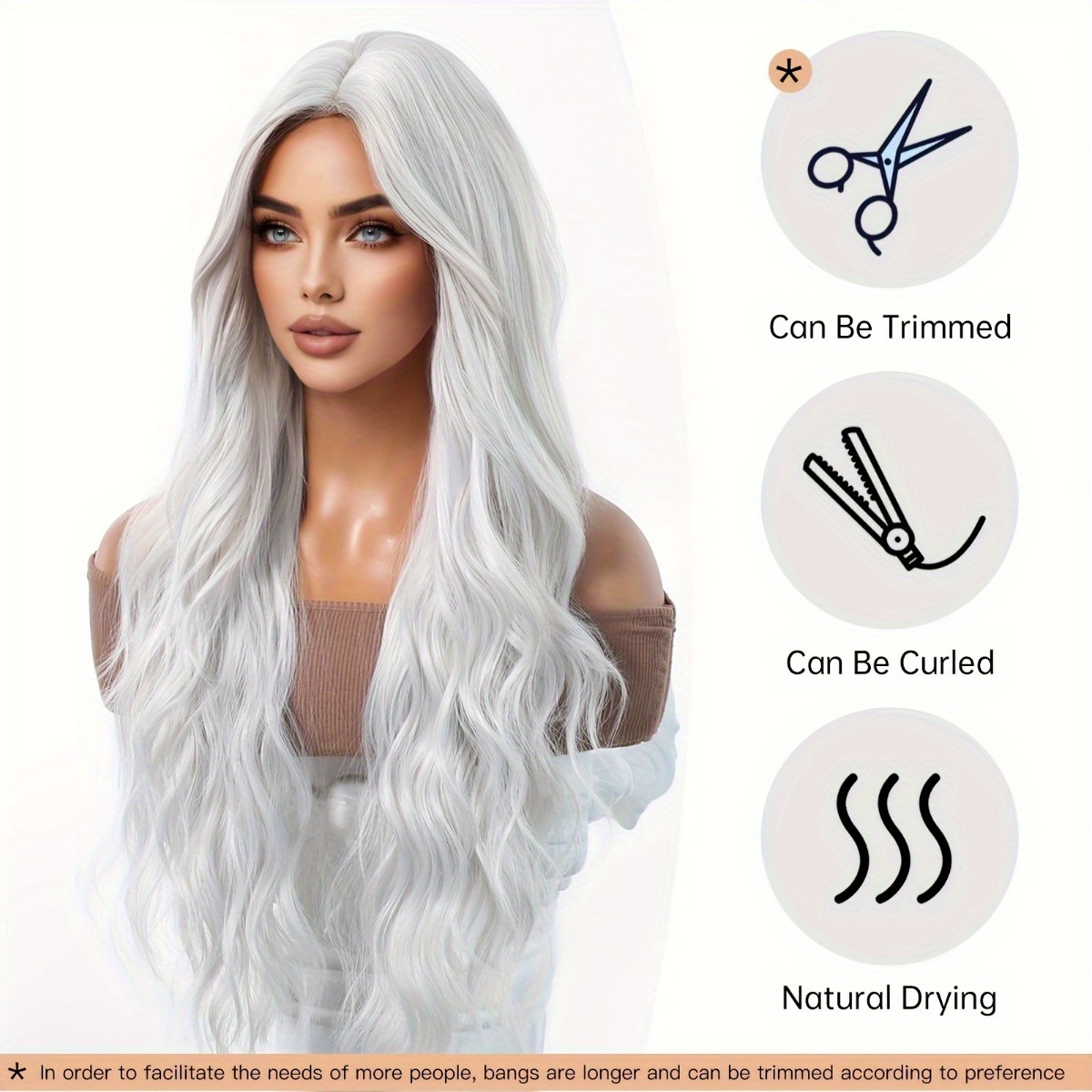 Anxin Brand Synthetic Fiber Wi - đánh giá và giá Hair Care For Wavy Hair