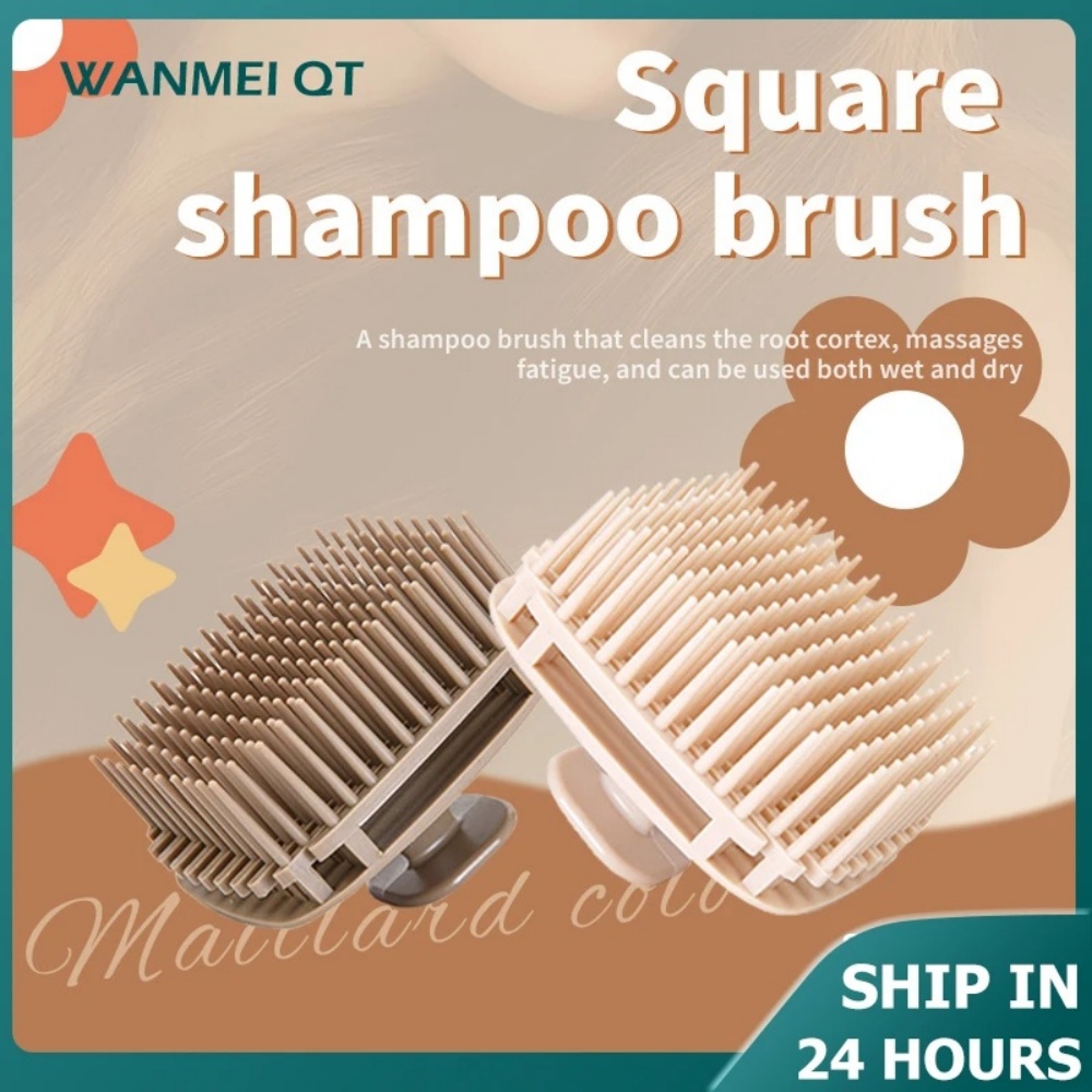 1pcs Square Shampoo Brush Head - đánh giá và giá Scalp Scrub Exfoliant