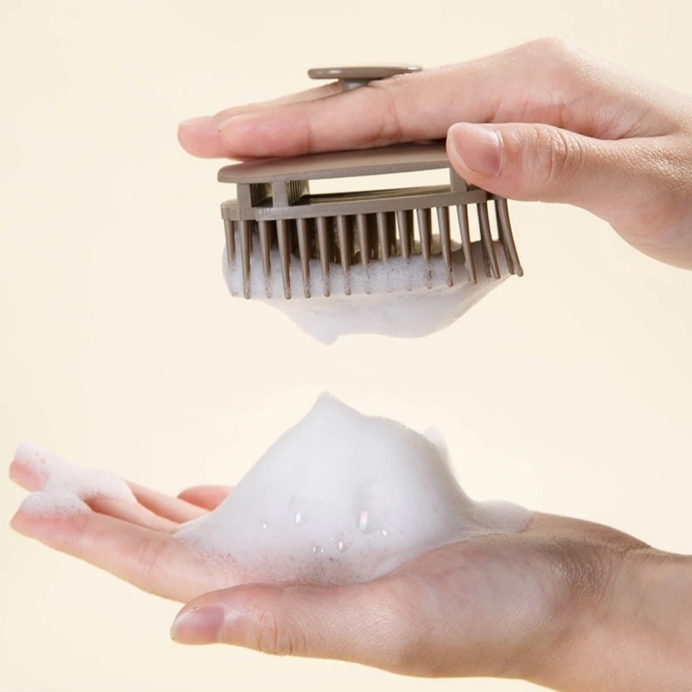1pcs Square Shampoo Brush Head - đánh giá và giá Scalp Scrub Exfoliant