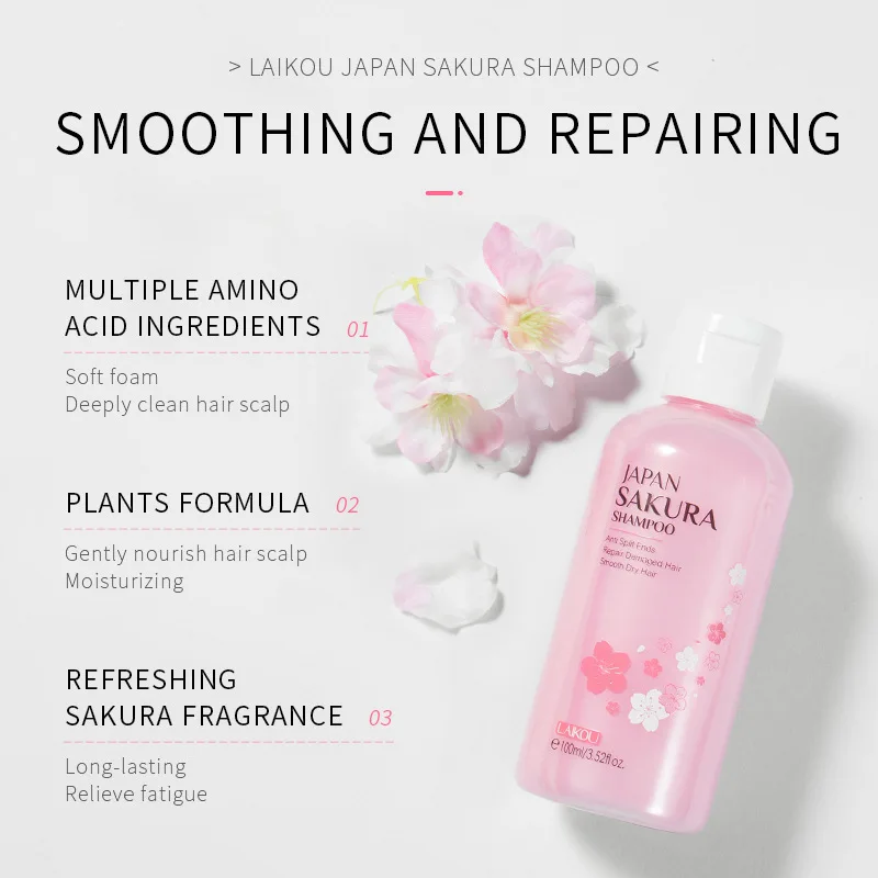 LAIKOU Japan Sakura  Shampoo R - đánh giá và giá Hair Care Japanese