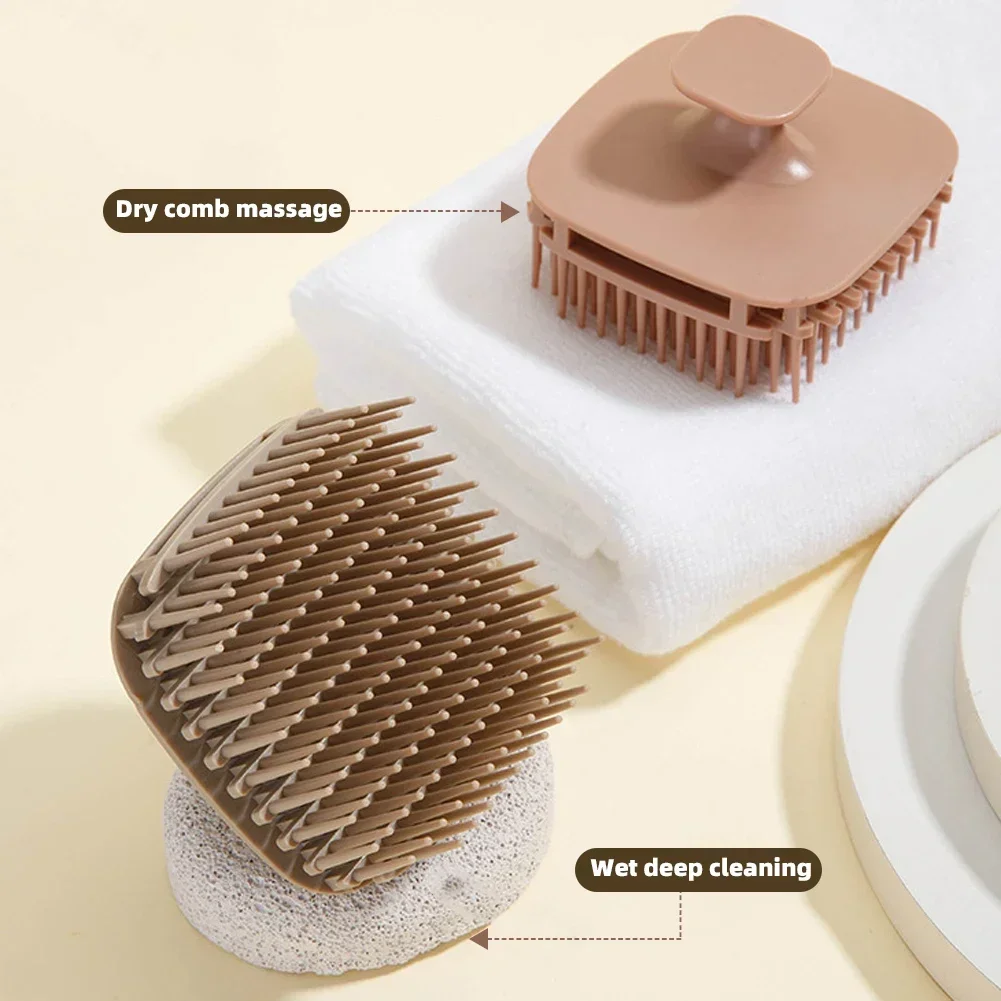 1pcs Square Shampoo Brush Head - đánh giá và giá Scalp Scrub Exfoliant