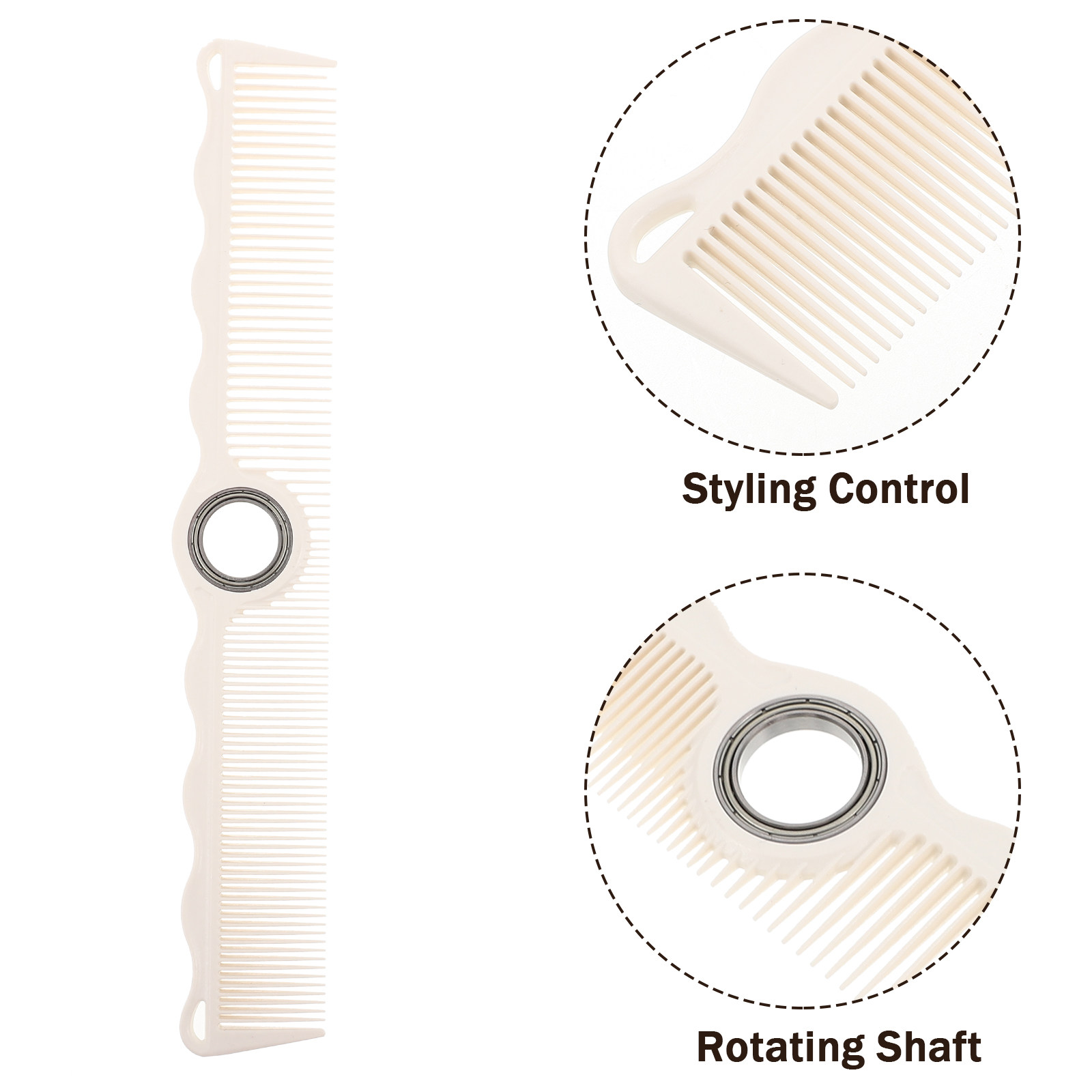 Rotatable Hair Comb for Barber - đánh giá và giá Detangling Wide Comb