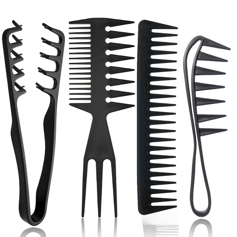 4Pcs Men Styling Comb Set, Ant - đánh giá và giá Detangling Wide Comb