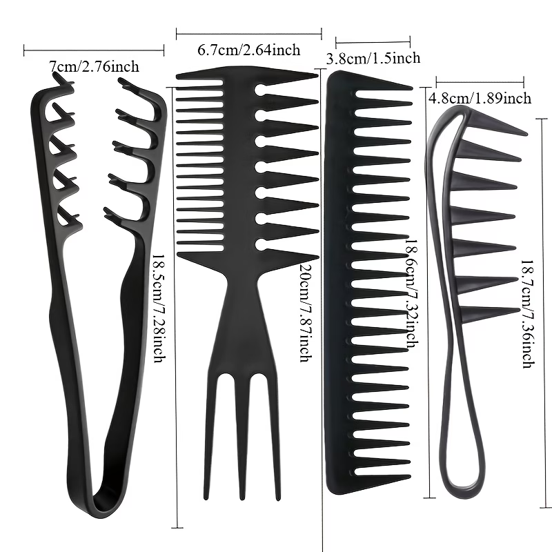 4Pcs Men Styling Comb Set, Ant - đánh giá và giá Detangling Wide Comb