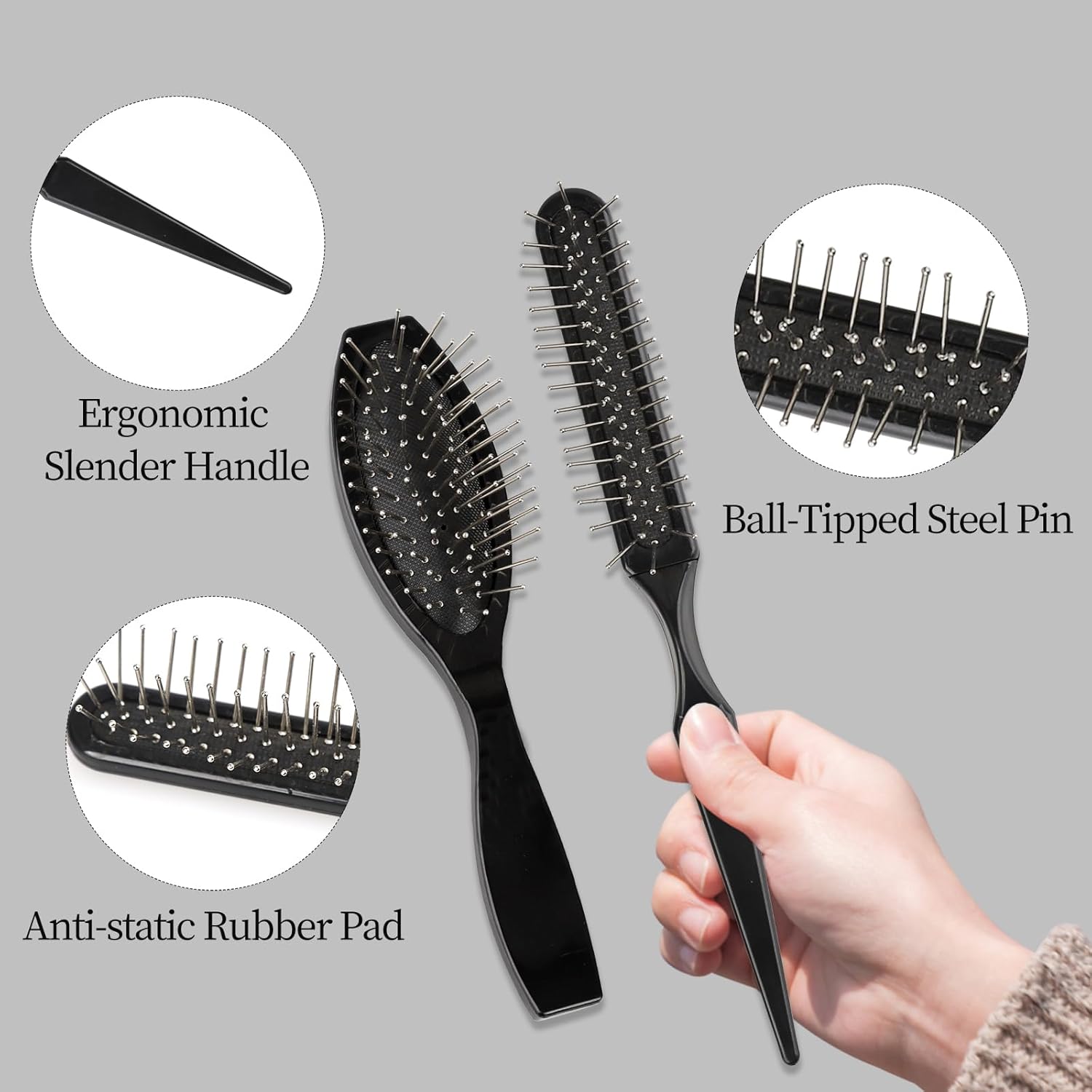 Wig Brush Set,  Loop Wig Brush - đánh giá và giá Detangling Wide Comb