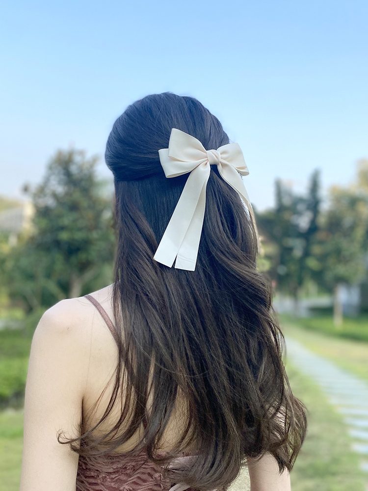 Korea Elegant Long Ribbon Bow  - đánh giá và giá Bobby Pin Bulk