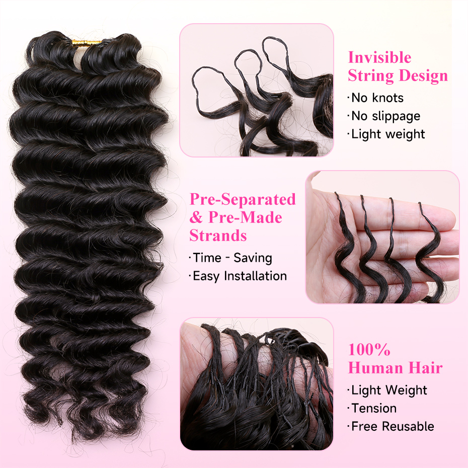 Deep Wave Feather Crochet Huma - đánh giá và giá Hair Care For Wavy Hair
