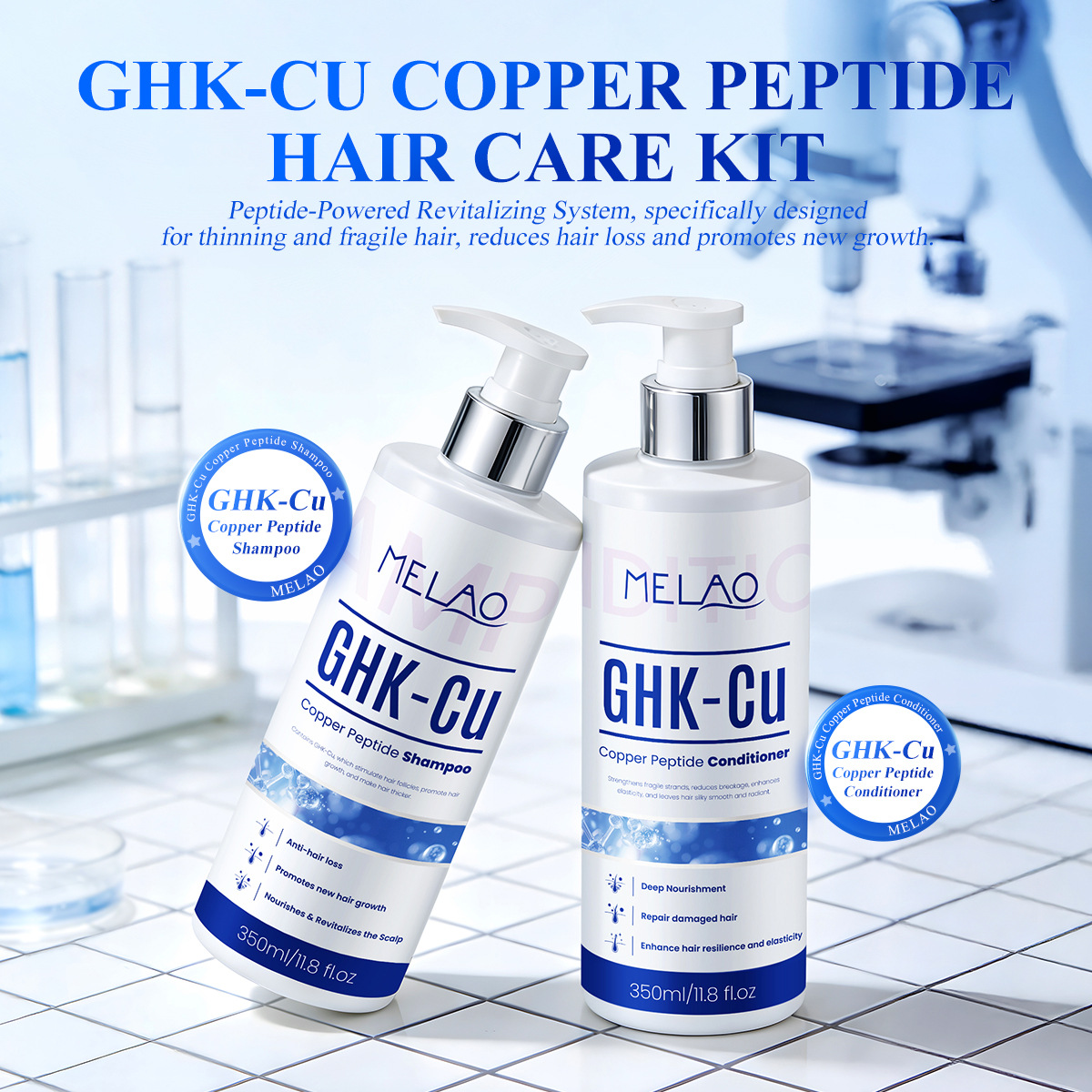 350ml GHK-Cu Copper Peptide Ha - đánh giá và giá Hair Care Vegan