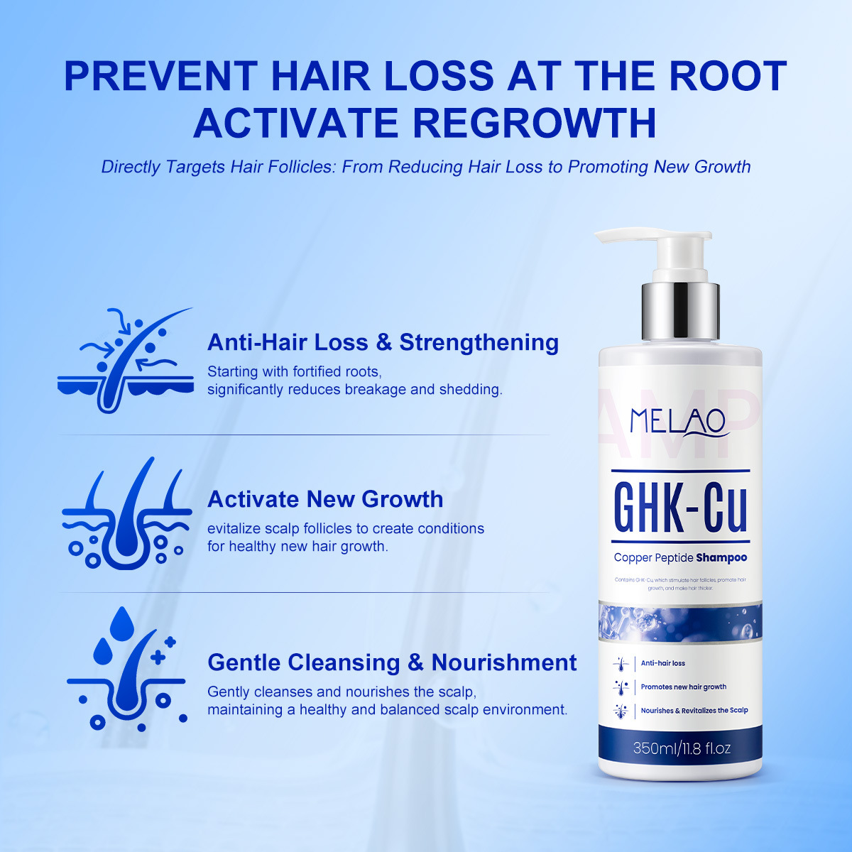 350ml GHK-Cu Copper Peptide Ha - đánh giá và giá Hair Care Vegan