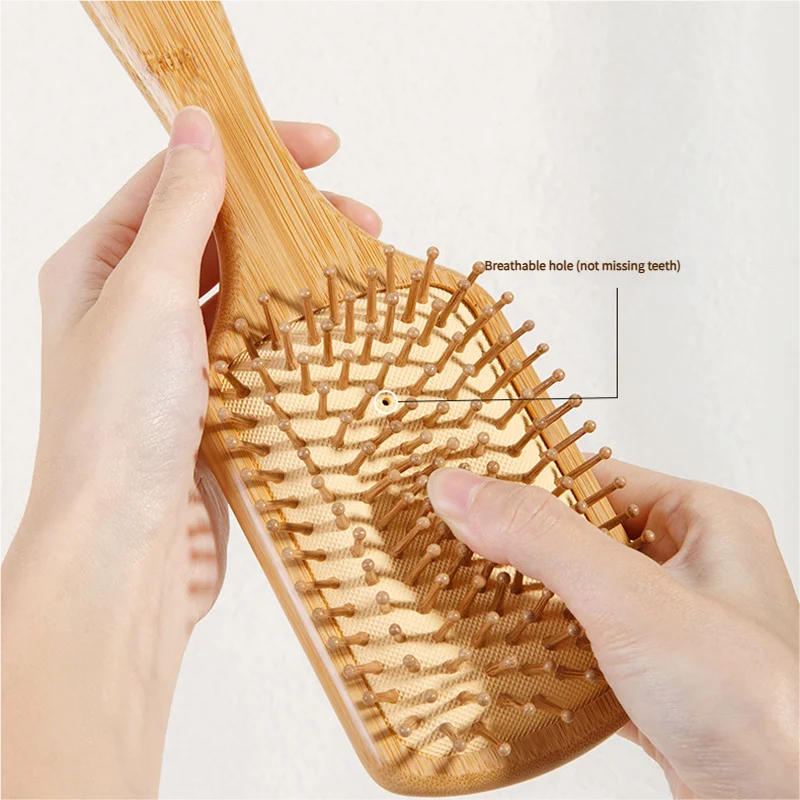 Bamboo Hair Brush Women Stylin - đánh giá và giá Detangling Wide Comb