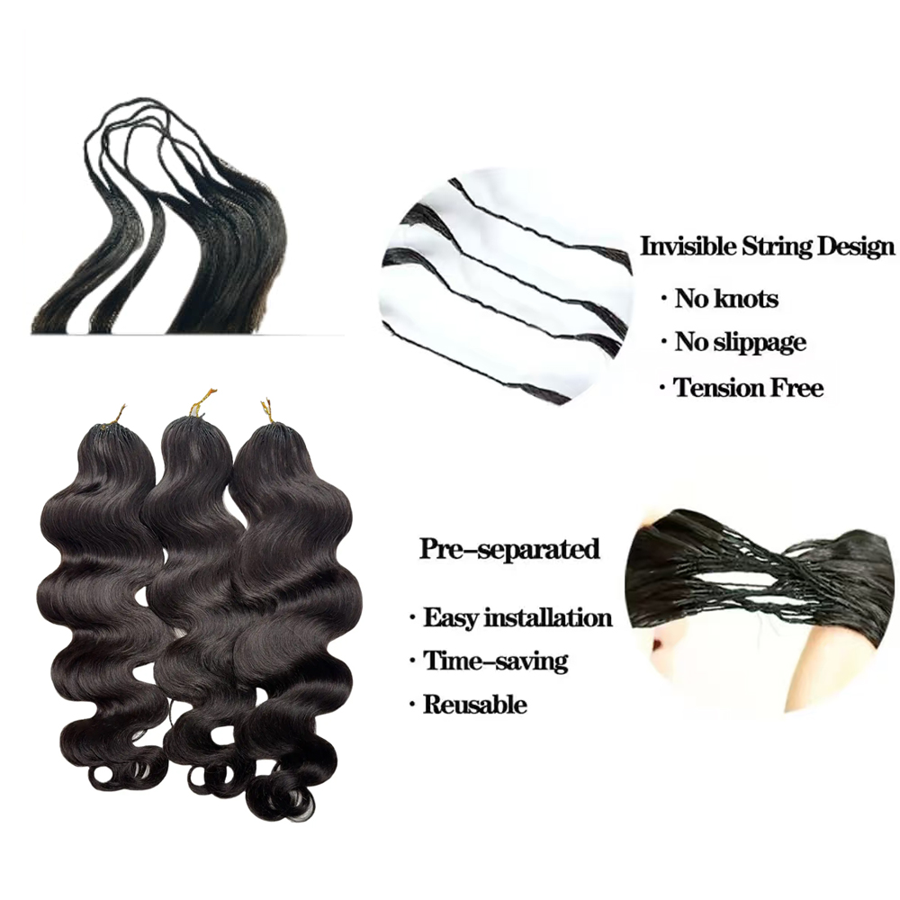 Knotless Pre Separated 100% Hu - đánh giá và giá Hair Care For Wavy Hair