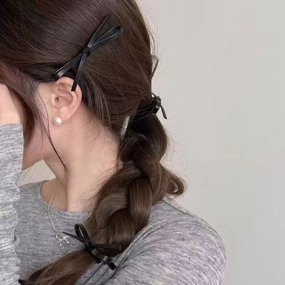2/6pcs Korean Style PU Leather - đánh giá và giá Bobby Pin Bulk