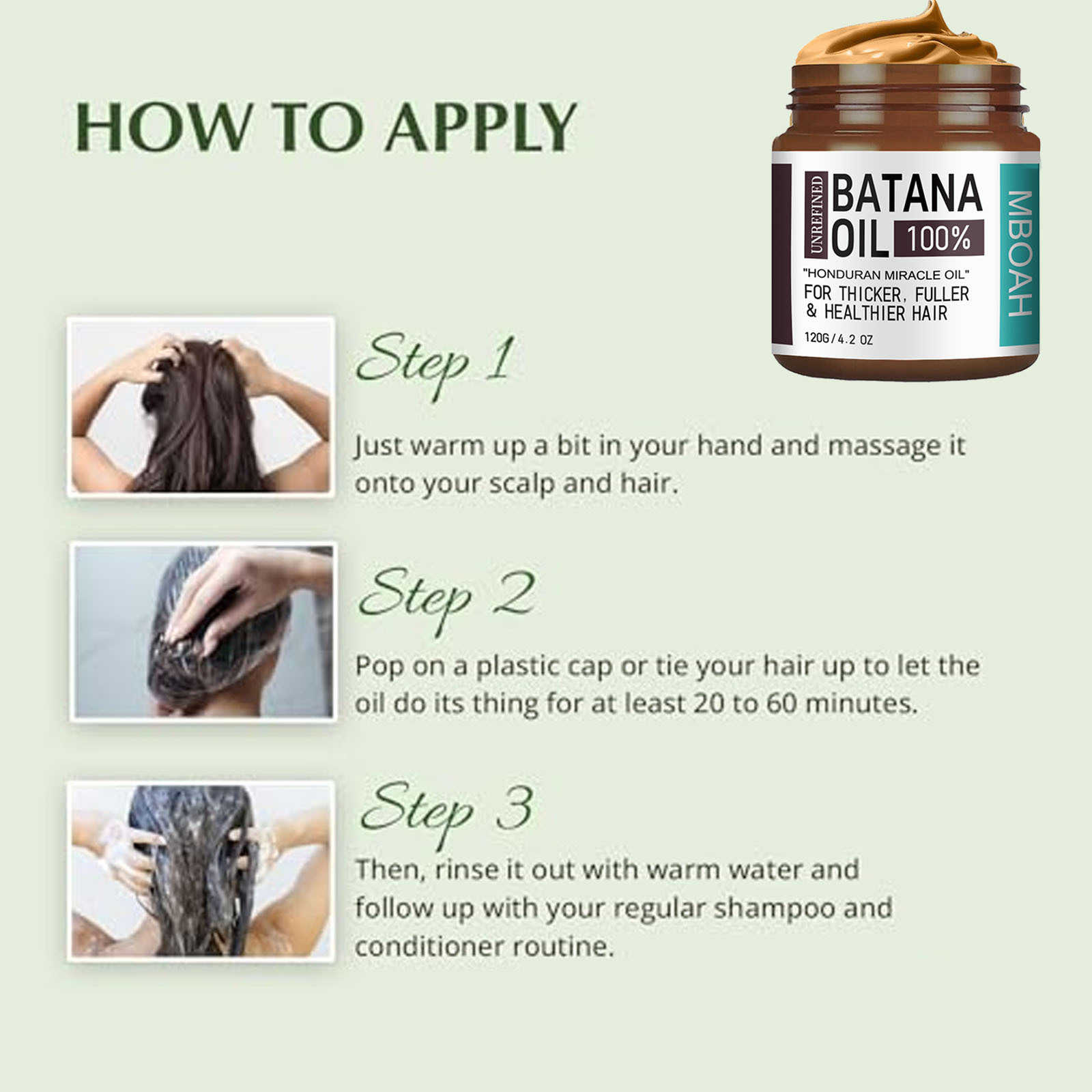 100% Batana Oil from Honduras  - đánh giá và giá Hair Care Cream