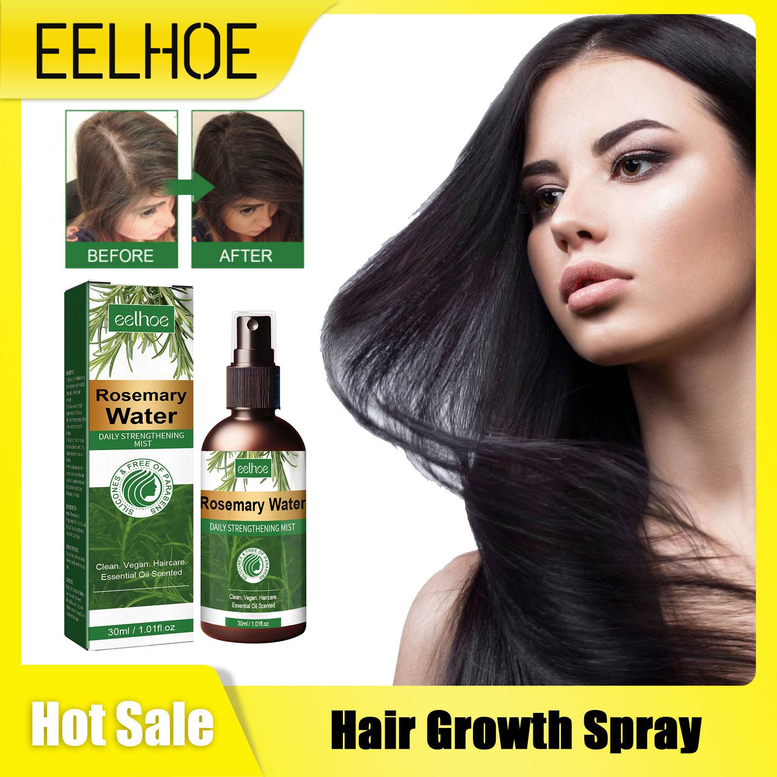 Rosemary Spray for Hair Nouris - đánh giá và giá Hair Care Organic