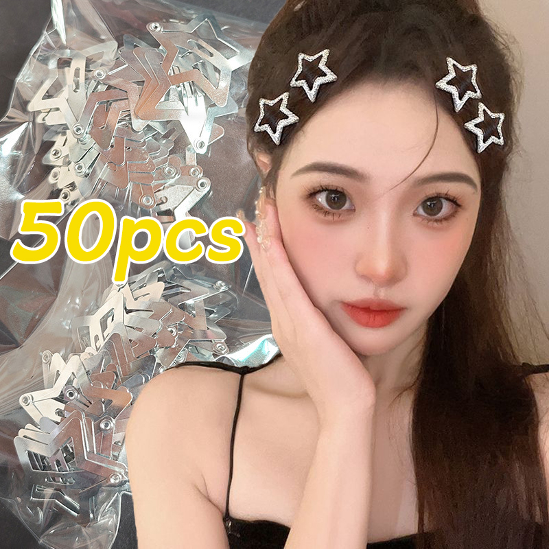 50pcs Y2K Silver Hair Clip Wom - đánh giá và giá Bobby Pin Bulk