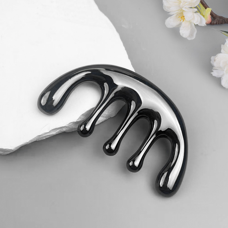 1pc Five-tooth Metal Massage C - đánh giá và giá Detangling Wide Comb